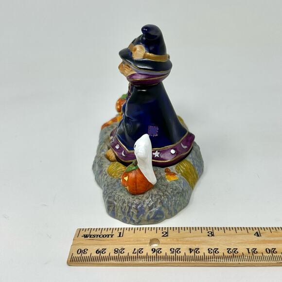 Partylite Halloween Cat Tea Light Candle Holder Abracadandle Snuffer & Base - Picture 12 of 13